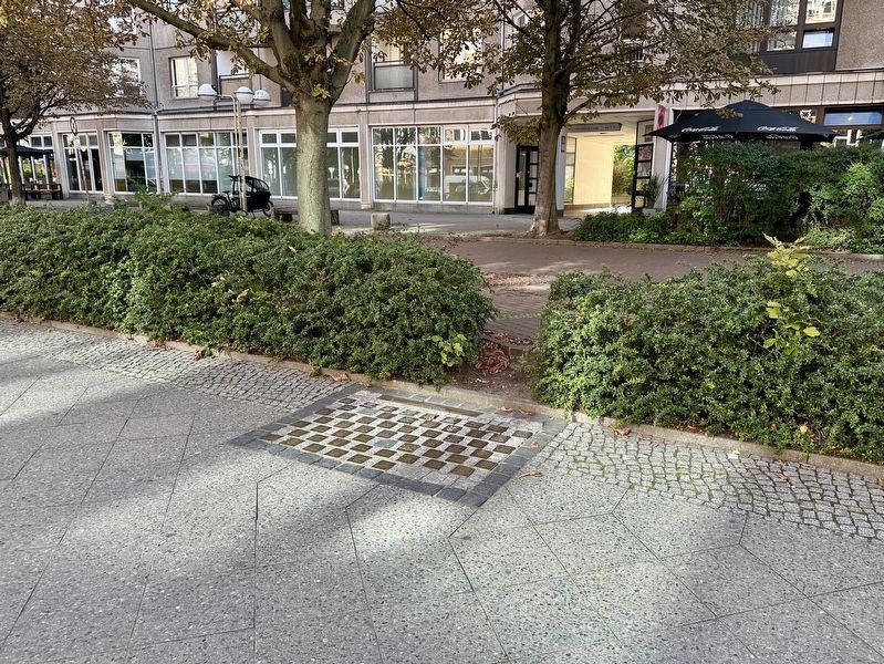 Rudolf von Scheliha stolperstein - wide view image. Click for full size.