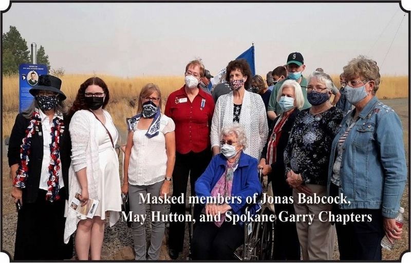 Dedication ceremony led by the Jonas Babcock DAR Chapter.. Click for full size. Dedication ceremony led by the Jonas Babcock DAR Chapter. image. Click for full size.