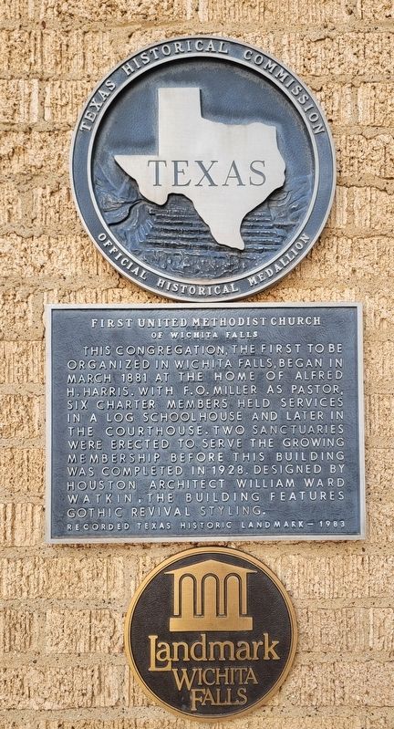 First United Methodist Church of Wichita Falls Marker image. Click for full size.