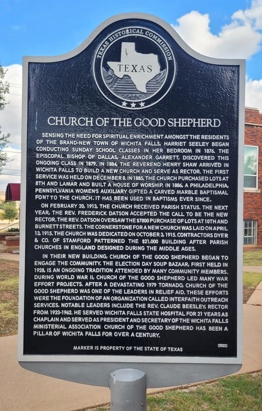 Church of the Good Shepherd Marker image. Click for full size.