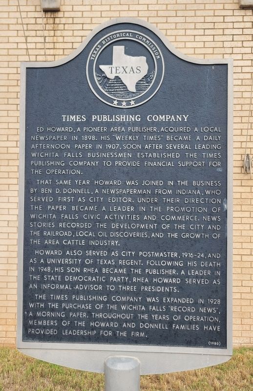Times Publishing Company Marker image. Click for full size.
