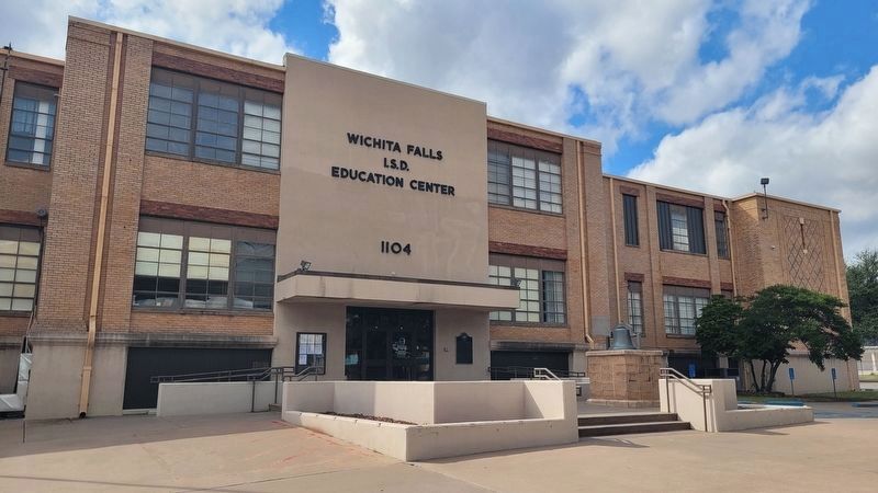 The marker is located at the Wichita Falls ISD Education Center image. Click for full size.