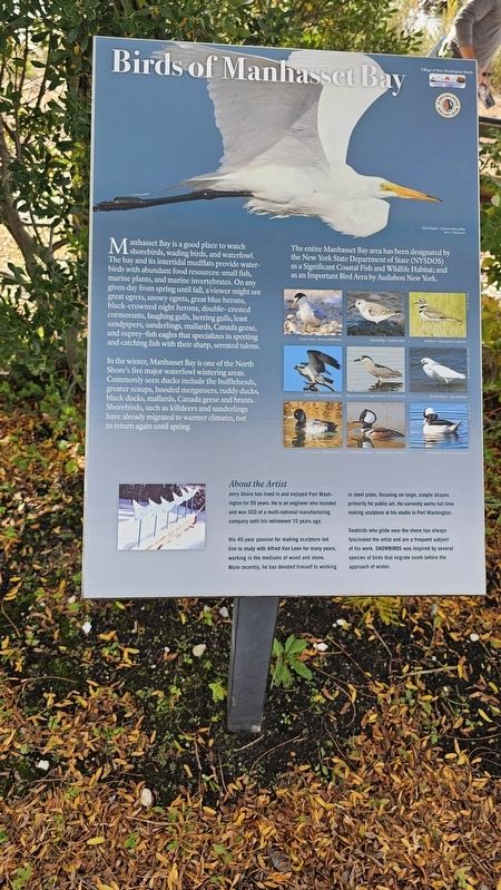 Birds of Manhasset Bay Marker image. Click for full size.