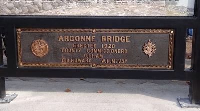 Lower Marker - Argonne Bridge image. Click for full size.