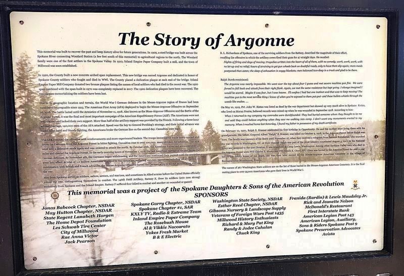 The Story of Argonne - Reverse Side image. Click for full size.