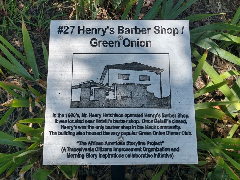 Henry�s Barber Shop / Green Onion Marker image. Click for full size.