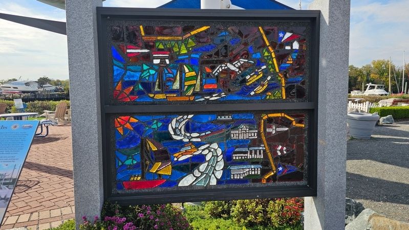 Historic Yacht Clubs Mural. Click for full size. Historic Yacht Clubs Mural image. Click for full size.