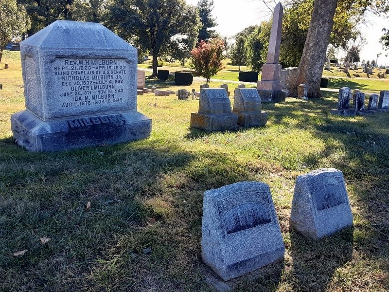 Rev. W. H. Milburn Marker image. Click for full size.