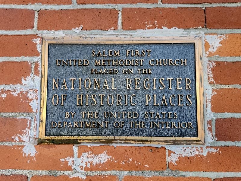 Salem First United Methodist Church Marker image. Click for full size.
