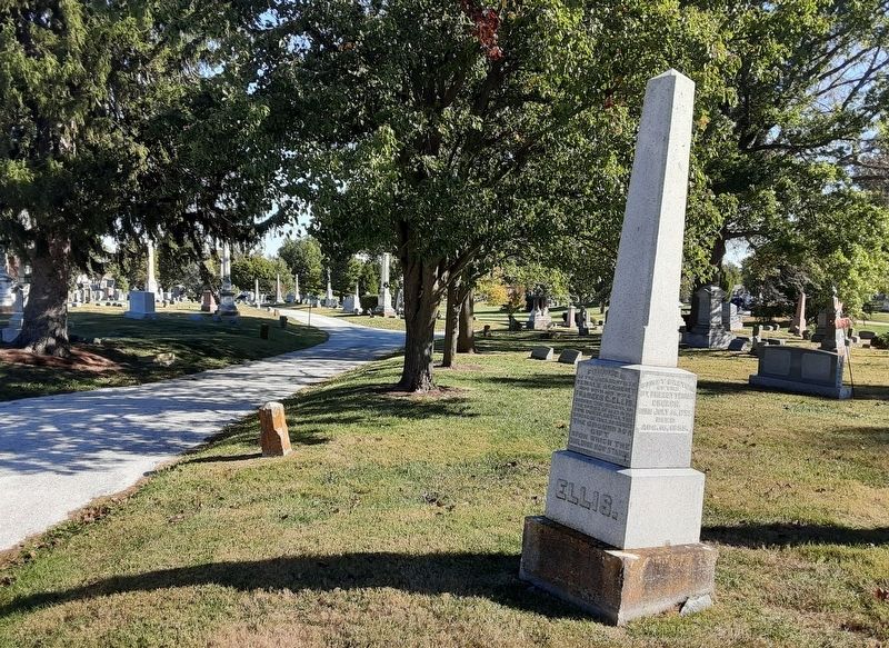Rev. John M. Ellis Monument image. Click for full size.