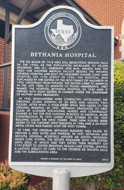 Bethania Hospital Marker image. Click for full size.