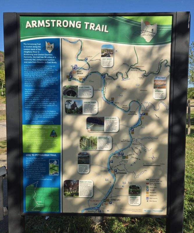 Ford City / Armstrong Trail Marker. Click for full size. Ford City / Armstrong Trail Marker image. Click for full size.