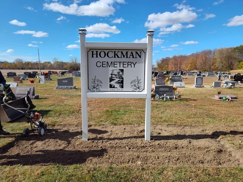 A Brief History of Hockman Cemetery Marker image. Click for full size.