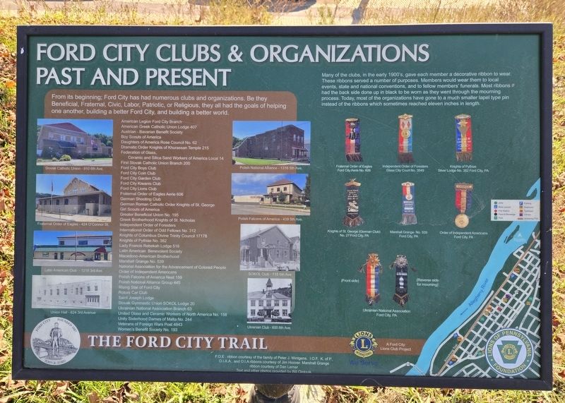 Ford City Clubs & Organizations Past and Present Marker image. Click for full size.