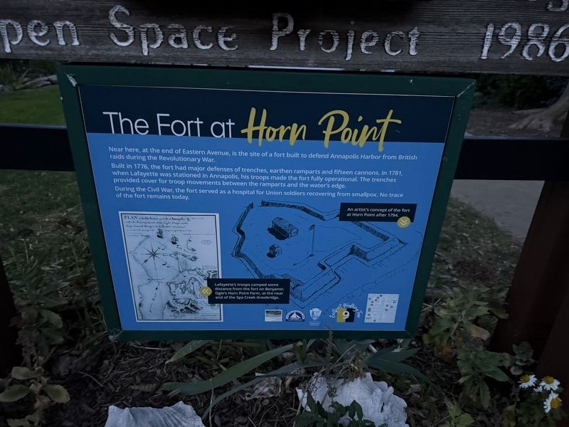 The Fort at Horn Point Marker image. Click for full size.