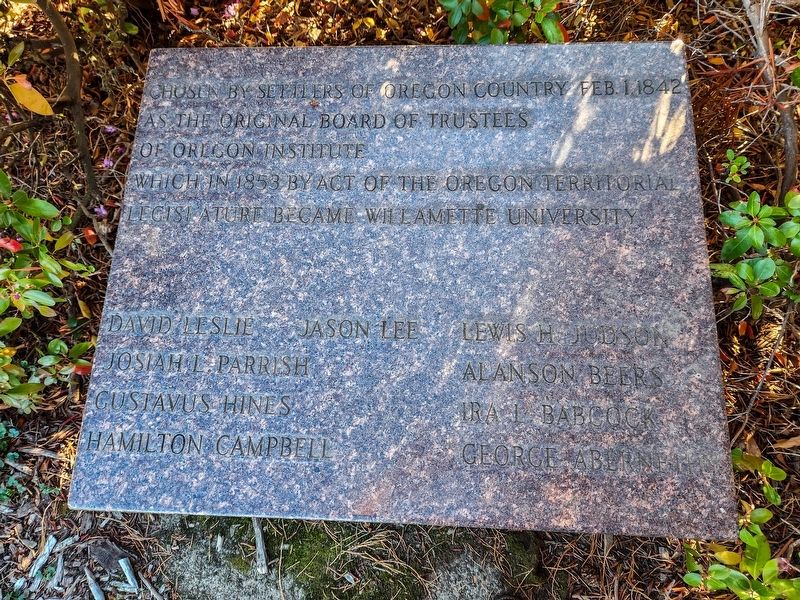 Founding of Willamette University Marker image. Click for full size.