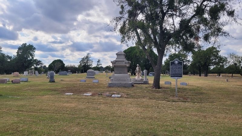 The view of the Joseph Alexander Kemp Marker in the cemetery image. Click for full size.