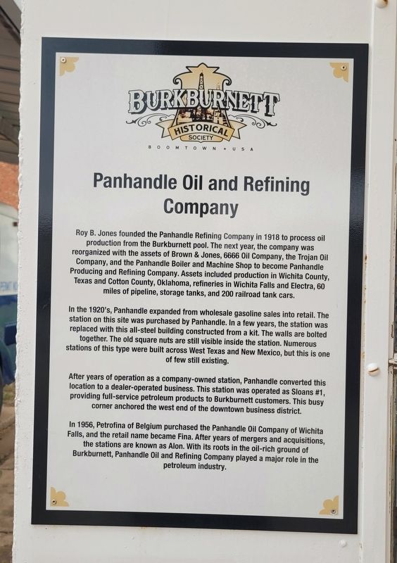 Panhandle Oil and Refining Company Marker image. Click for full size.