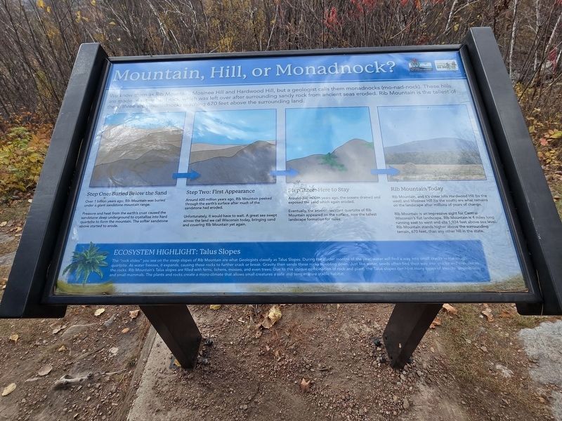 Monadnocks Marker. Click for full size. Monadnocks Marker image. Click for full size.