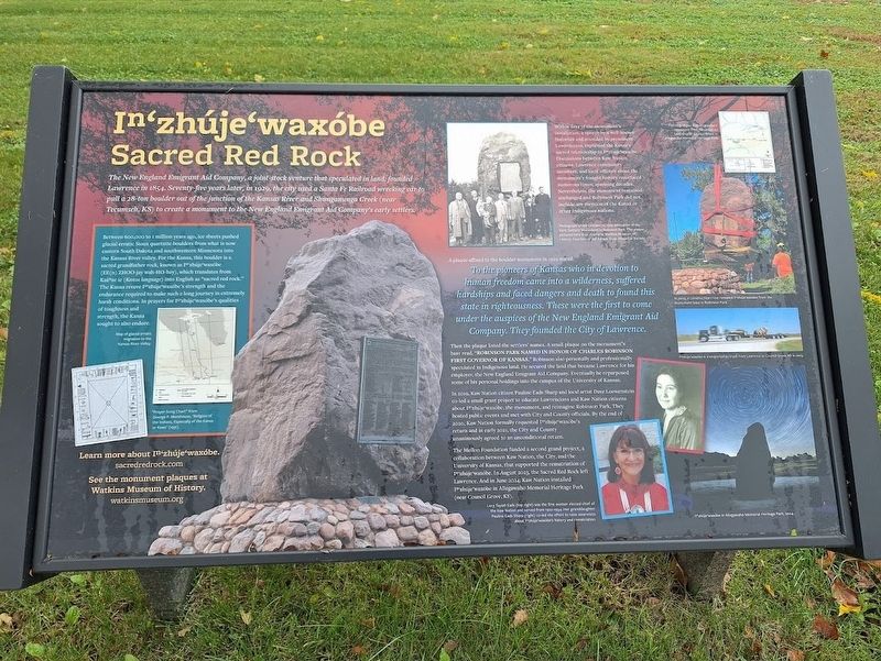 Iⁿ'zhúje'waxóbe: Return of the Sacred Red Rock Marker. Click for full size. Iⁿ'zhúje'waxóbe: Return of the Sacred Red Rock Marker image. Click for full size.