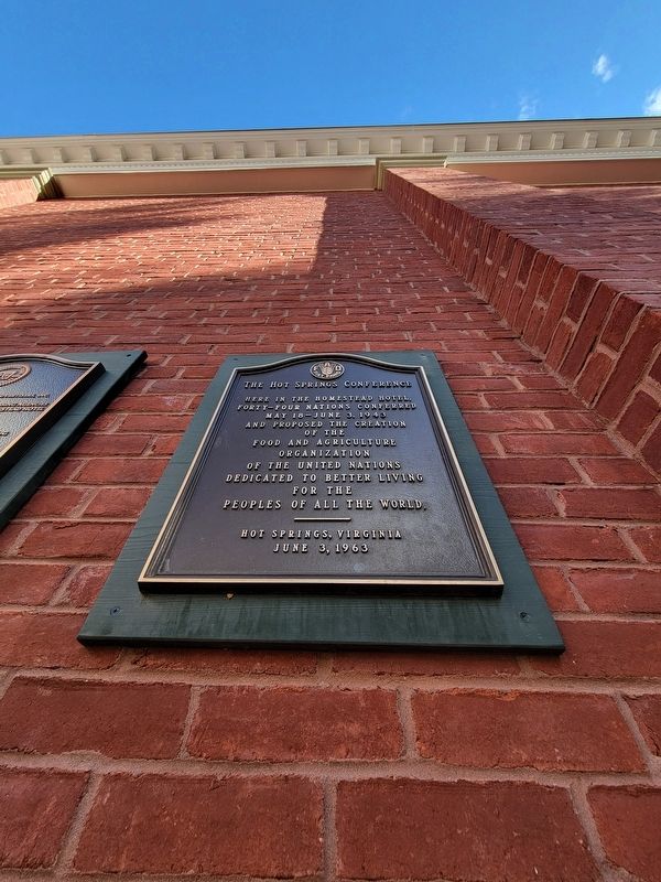 The Hot Springs Conference Marker. Click for full size. The Hot Springs Conference Marker image. Click for full size.