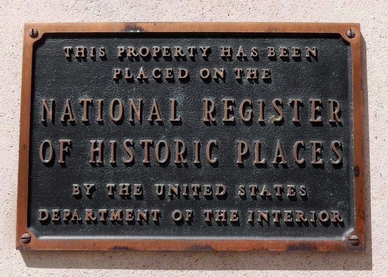 National Register of Historic Places Marker image. Click for full size.