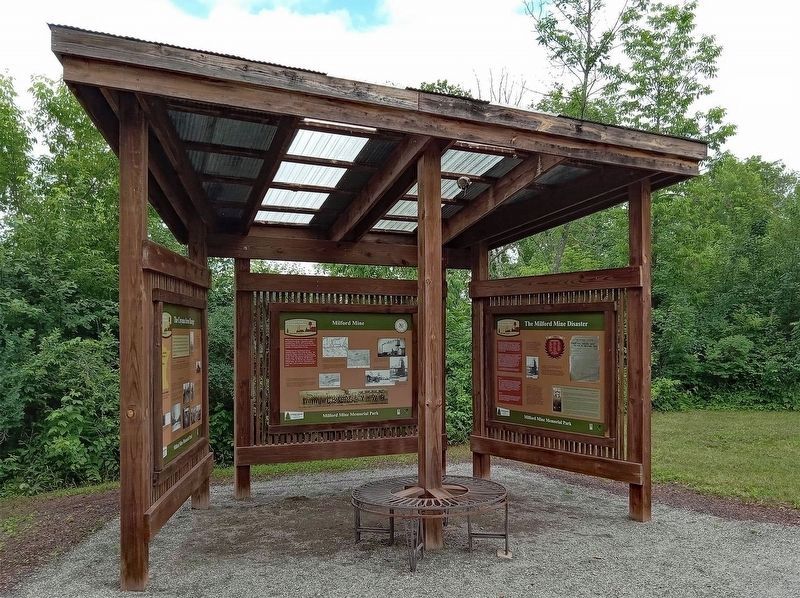 The Cuyuna Iron Range Marker (left) image. Click for full size.