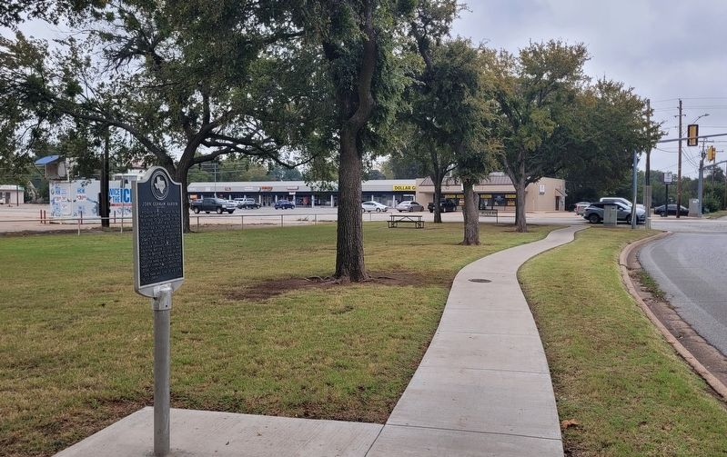 The view of the John Gerham Hardin Marker along the street image. Click for full size.