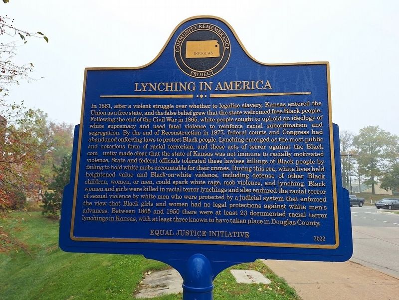 Lynching in America / Lynching in Douglas County Marker. Click for full size. Lynching in America / Lynching in Douglas County Marker image. Click for full size.