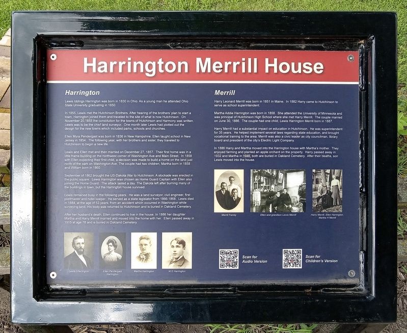 Harrington Merrill House Marker. Click for full size. Harrington Merrill House Marker image. Click for full size.