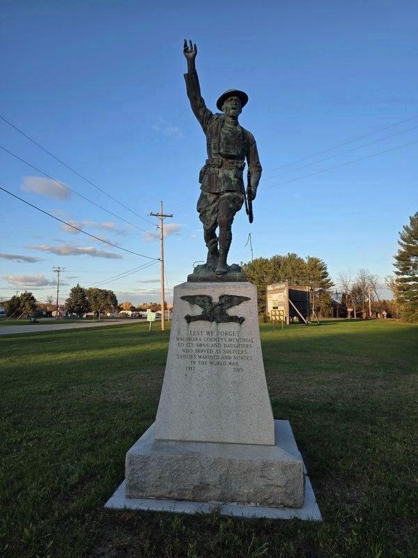 Waushara County World War I Memorial. Click for full size. Waushara County World War I Memorial image. Click for full size.