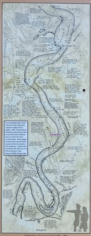The Corps of Discovery Marker, detail. Click for full size. The Corps of Discovery Marker, detail image. Click for full size.