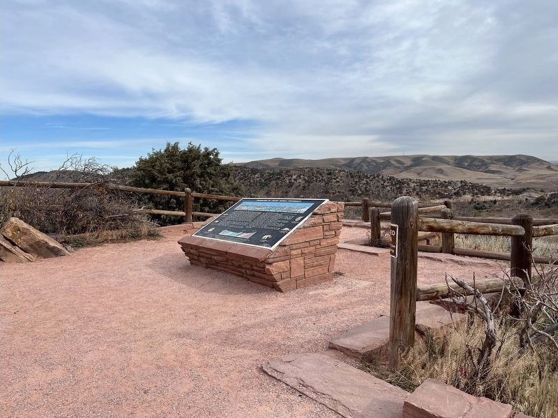 Front Range Foothills Marker Wide View image. Click for full size.