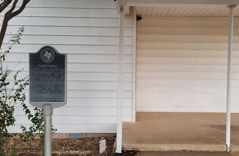 Site of Friberg School Marker. Click for full size. Site of Friberg School Marker image. Click for full size.