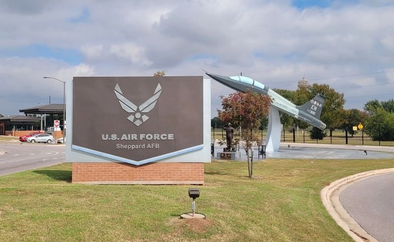 The entrance to the Sheppard Air Force Base. Click for full size. The entrance to the Sheppard Air Force Base image. Click for full size.