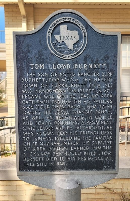 Tom Lloyd Burnett Marker image. Click for full size.