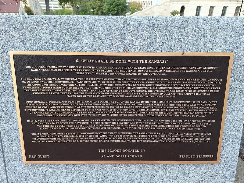 "What shall be done with the Kansas?" Marker image. Click for full size.