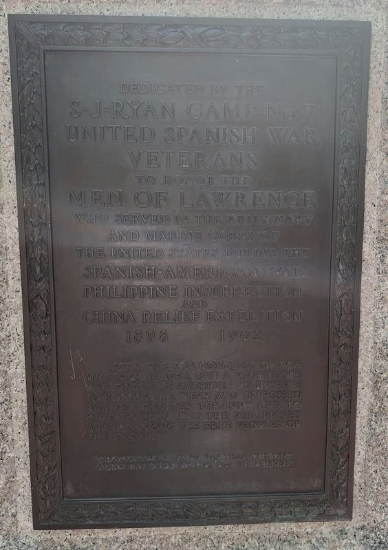 Spanish War Veterans Memorial image. Click for full size.