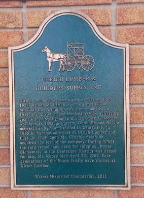 Ulrich Lumber & Builders Supply, Inc. Marker image. Click for full size.