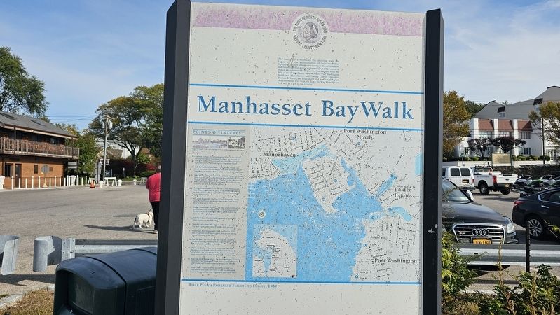Manhasset BayWalk side of marker image. Click for full size.