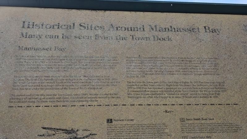 Historical Sites Around Manhasset Bay Marker image. Click for full size.