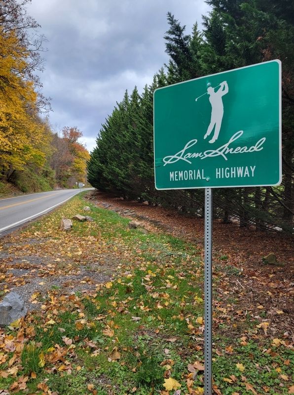 Sam Snead Memorial Highway. Click for full size. Sam Snead Memorial Highway image. Click for full size.