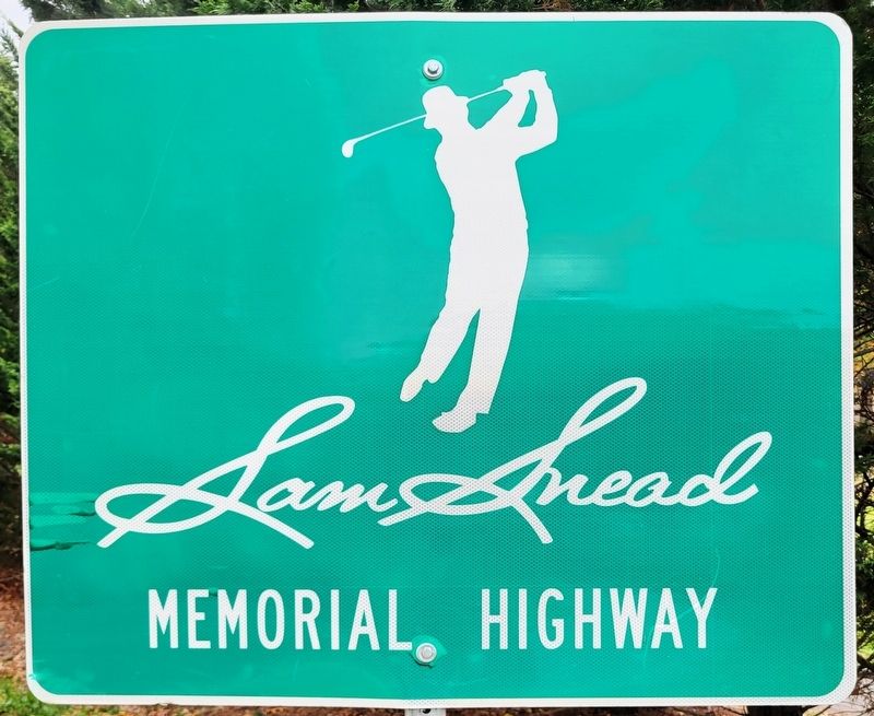 Sam Snead Memorial Highway image. Click for full size.
