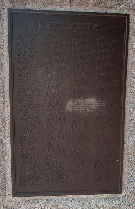 Spanish War Veterans Memorial Honor Roll image. Click for full size.