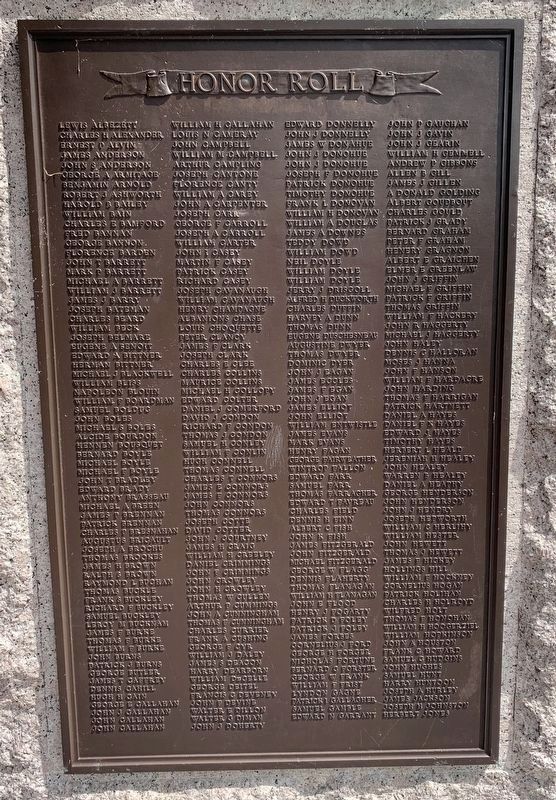 Spanish War Veterans Memorial Honor Roll image. Click for full size.