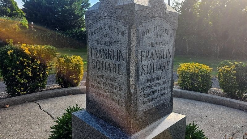 Franklin Square Veterans Monument image. Click for full size.
