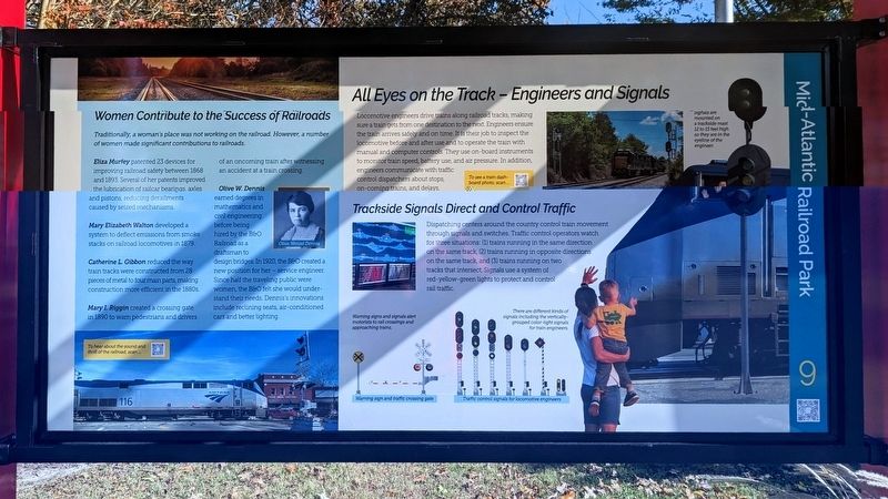 All Eyes on the Track - Engineers and Signals Marker. Click for full size. All Eyes on the Track - Engineers and Signals Marker image. Click for full size.