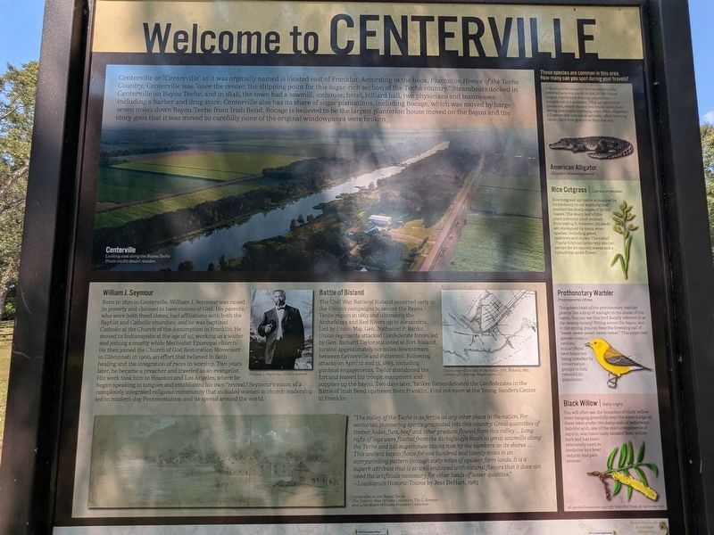 Welcome to Centerville Marker image. Click for full size.