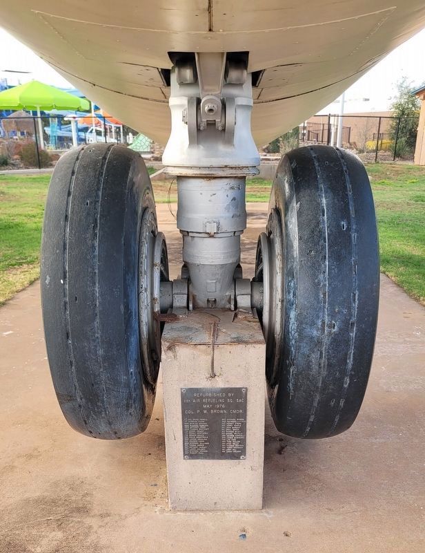 The 3rd Panel under the B-47 Bomber Landing Wheels image. Click for full size.