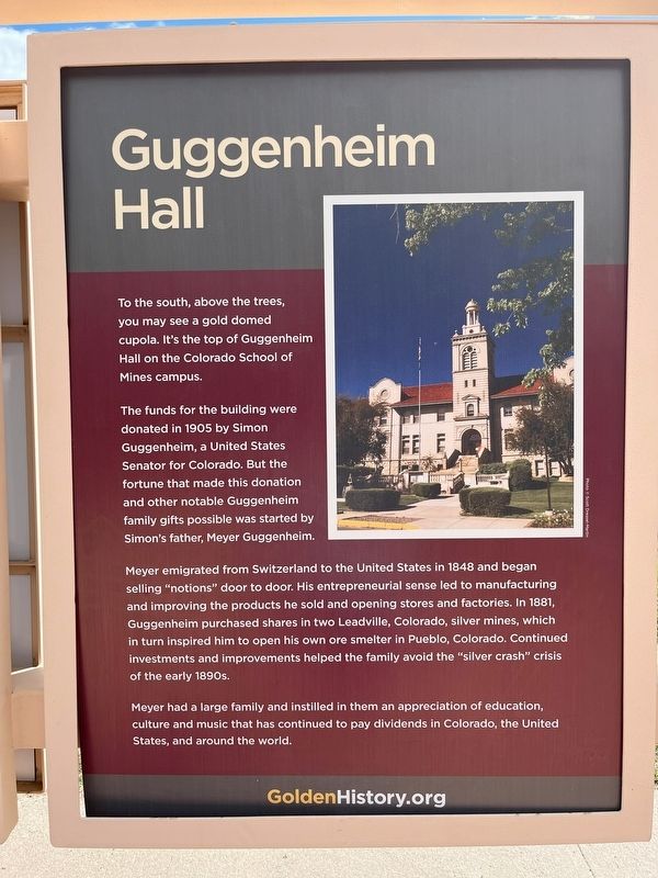 Guggenheim Hall Marker. Click for full size. Guggenheim Hall Marker image. Click for full size.